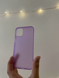 Purple transparent acrylic phone case