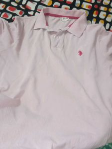 US Polo Stylish Pink Men T Shirt