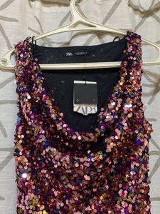 mini sequins ZARA party dress