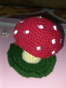 Mushroom Chrochet Jewellary Holder