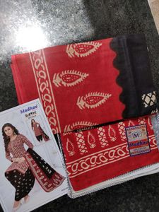 Madhay Batik Patiyala Material.