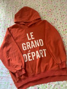 Orange Graphic Hoodie