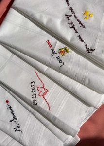 Love inspired Embroidered Handkerchiefs