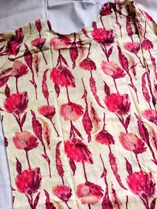 Floral Print Kurta