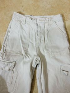 Beige Cargo Pants
