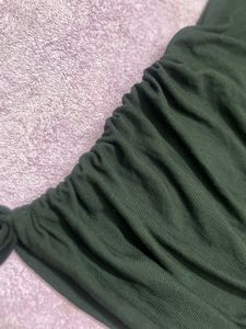 Black Ruched Drawstring Bodycon Mini Dress