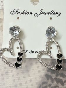 Heart Drop Earrings