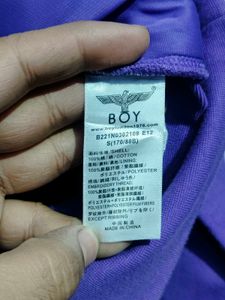 Purple Graphic Print Sweatshirt