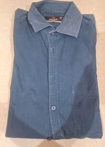 Men&#39;s Blue Long Sleeve Shirt
