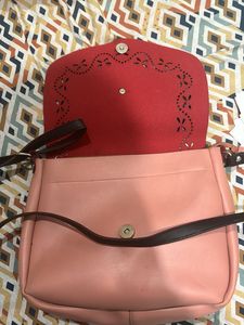 Black And Peach SLING BAG