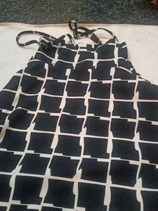 Patterned Black Dress