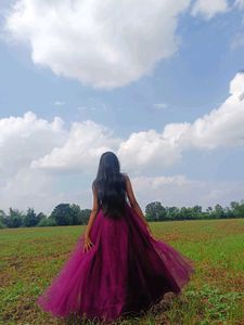 Purple Gown With Pocket