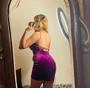 Purple Velvet Mini Dress