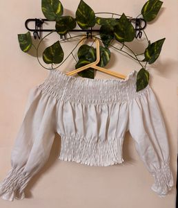 White Off-Shoulder Top
