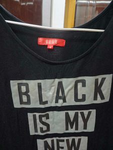 Black Graphic Print Dress