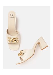 Carlton London Women Block Heels With Chain Detail