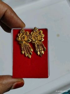 Golden Dangle Earrings