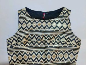 Partywear White Gold Top