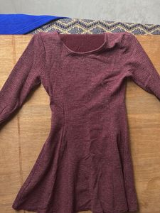 Maroon Long Sleeve Top