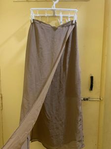 AND Elegant Beige Wrap Skirt