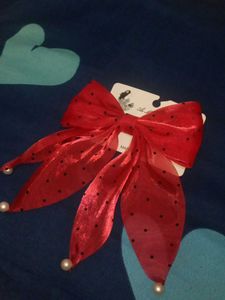 Red Polka Dot Hair Bow