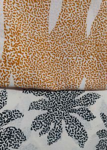 ✨ Elegant Off-White Foreign Saree – Black &amp; Gold