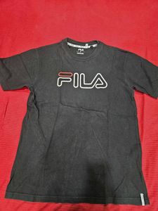 FILA x Factorie Black Logo Tee – Size L