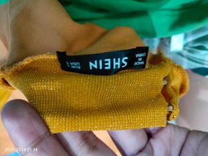 Shein Yellow Party Midi Dress