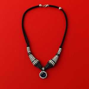 Elegant Blue Stone Necklace