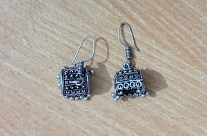 Vintage Silver Jhumka Earrings