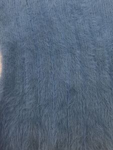 Blue Woollen Crop Top