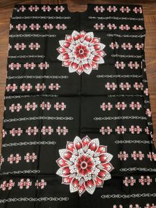 Black Floral Print Kurta + dupatta