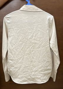 Satin Button-Down Shirt