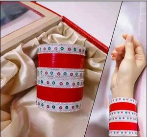 ✨💍 Traditional Red Chooda Bangles Set