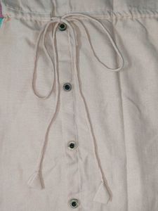 Cream Peacock Dress