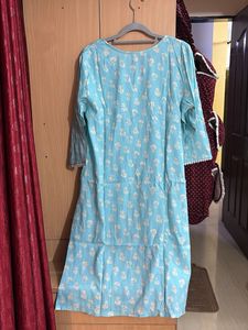 Elegant Blue Printed Kurta