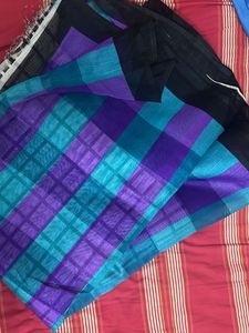 Stylish Checked Pattern Saree