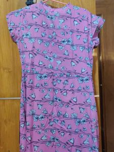 Pink Floral party wear gown