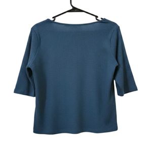 Teal Criss Cross Top