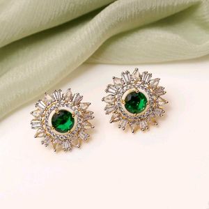 1 Pair Ad Flower Studs