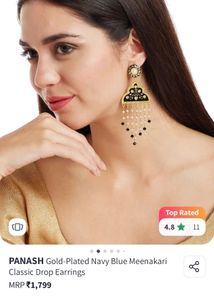 Gold plated Classic Drop Earrings