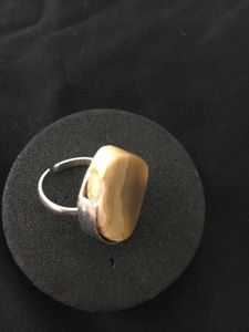 Statement natural agate Ring