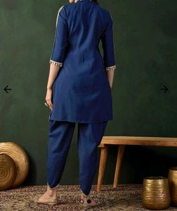 Blue Embroidered Kurta Set