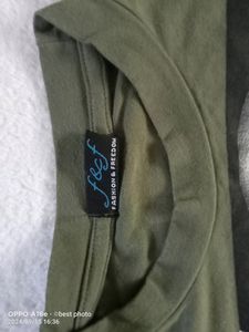 Green Crop Tshirt