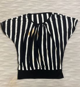 Striped Batwing Top