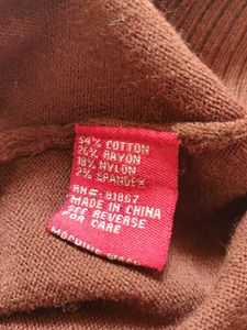 Brown Sleeveless Top