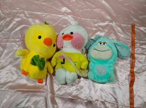 Combo Of 3 Imprted Plushies Toys