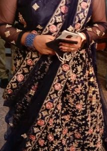 Bridal Lehenga Full Set (Blue)