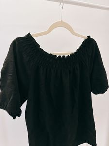 Chic Black Off-Shoulder Top