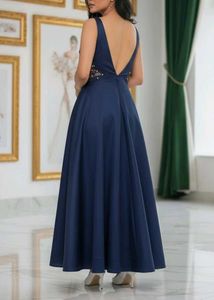 Elegant Navy Blue Dress